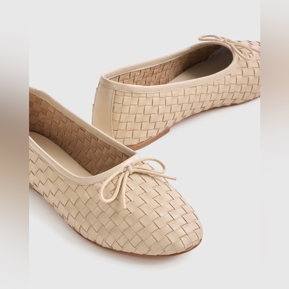 Quince Italian Leather Handwoven Ballet Flat (SOLD OUT EVERYWHERE)